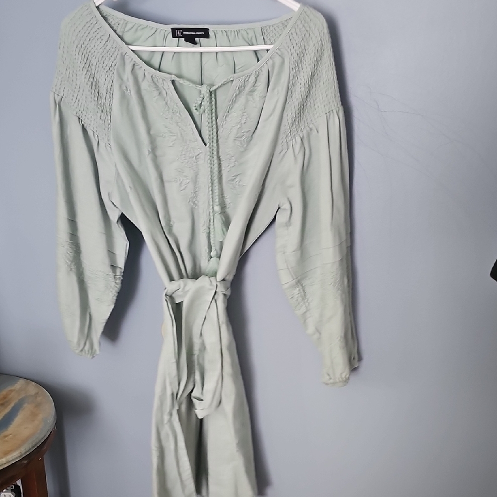 INC International Concepts Sage Green Dress